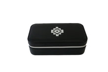 Load image into Gallery viewer, Black Faux Leather Travel Jewelry Case
