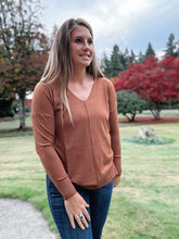 Load image into Gallery viewer, Murphy Heather Camel Sweater
