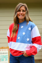 Load image into Gallery viewer, Mineral Washed American Flag Crew
