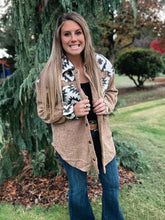 Load image into Gallery viewer, Khaki Aztec Shacket

