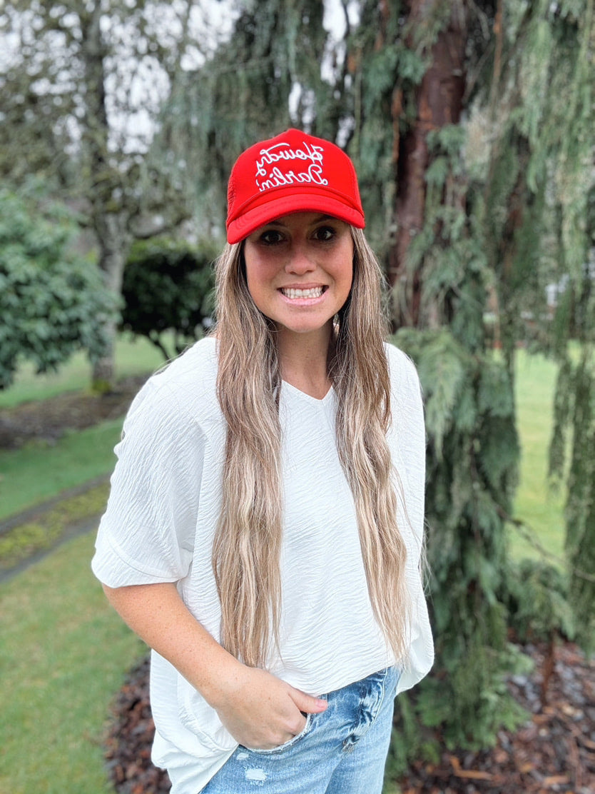 Howdy Hat Red