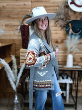 Load image into Gallery viewer, Aztec Belted Cardi

