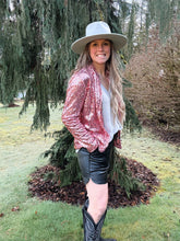 Load image into Gallery viewer, Sequin Pink Party Blazer
