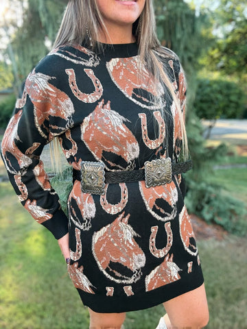 Rodeo Sweater Dress Medium