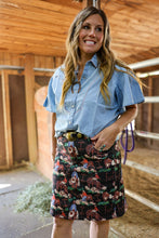 Load image into Gallery viewer, Blushin Denim Snap Top
