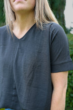 Load image into Gallery viewer, Black V-Neck Top
