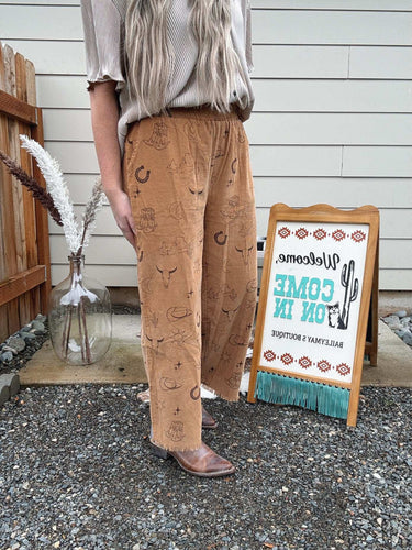 Corduroy Western Pant
