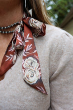 Load image into Gallery viewer, Rustic Wild Roses Twilly Scarf
