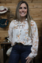 Load image into Gallery viewer, Marigold Floral Blouse
