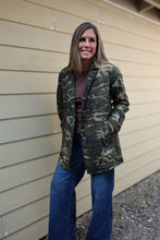 Load image into Gallery viewer, Vintage Camo Military Jacket
