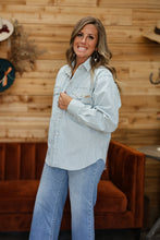 Load image into Gallery viewer, Denim Stripe Shacket
