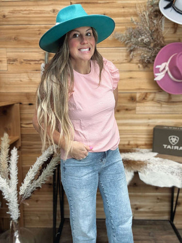 Bow Knot Flutter Sleeve Top