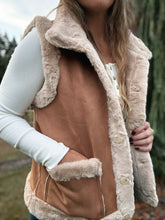 Load image into Gallery viewer, Tan Faux Suede Vest
