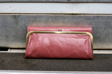 Load image into Gallery viewer, Rosewood color Rachel hobo wallet. perfect for carrying your iPhone and has plenty of room for cards, cash and other essentials 

