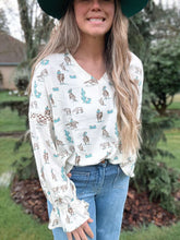 Load image into Gallery viewer, Long Sleeve Rodeo Top

