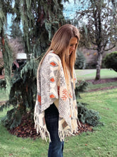 Load image into Gallery viewer, western aztec poncho 
