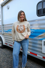 Load image into Gallery viewer, Good Luck Horse Crewneck Sweatshirt
