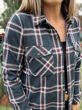 Load image into Gallery viewer, Black Red Plaid Shirt
