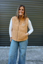 Load image into Gallery viewer, Boot Stitch Camel Vest
