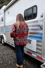 Load image into Gallery viewer, Red Aztec Shacket
