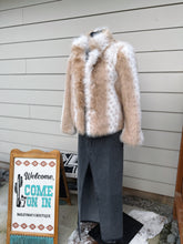 Load image into Gallery viewer, Stripe Faux Fur Jacket
