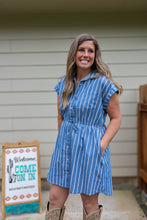 Load image into Gallery viewer, The Annie Oxford Stripe Dress
