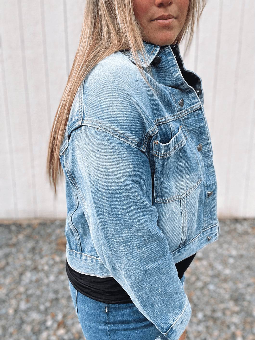 Denim Crop Jacket