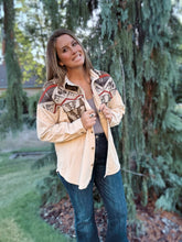 Load image into Gallery viewer, Stone Aztec Shirt Jacket
