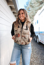 Load image into Gallery viewer, Western Puffer Vest
