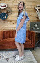 Load image into Gallery viewer, Blue Stripe Summer Dress
