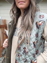 Load image into Gallery viewer, Horse Puffer Vest
