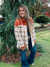 Load image into Gallery viewer, Rust Corduroy Flannel Shacket

