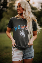 Load image into Gallery viewer, Cowboy US Flag Graphic Tee Pepper
