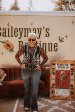 Load image into Gallery viewer, Embroidered Ribbon Tie Vest
