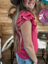 Load image into Gallery viewer, Short Sleeve Ruffle Top
