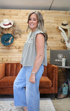 Load image into Gallery viewer, Olive Lace Top
