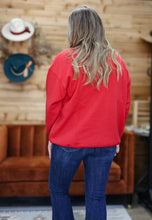 Load image into Gallery viewer, Red Collegiate Oversized Sweatshirt
