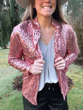 Load image into Gallery viewer, Sequin Pink Party Blazer
