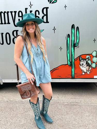 Denim Sleeveless Romper