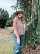 Load image into Gallery viewer, Mock Neck Short Sleeve Mocha
