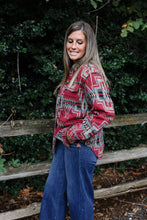 Load image into Gallery viewer, Red Aztec Shacket
