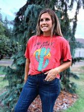 Load image into Gallery viewer, Prickly Cactus Long Crop Tee
