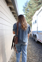 Load image into Gallery viewer, Mid Rise Wide Leg Embroidered Jeans
