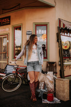 Load image into Gallery viewer, Cowboy US Flag Graphic Tee
