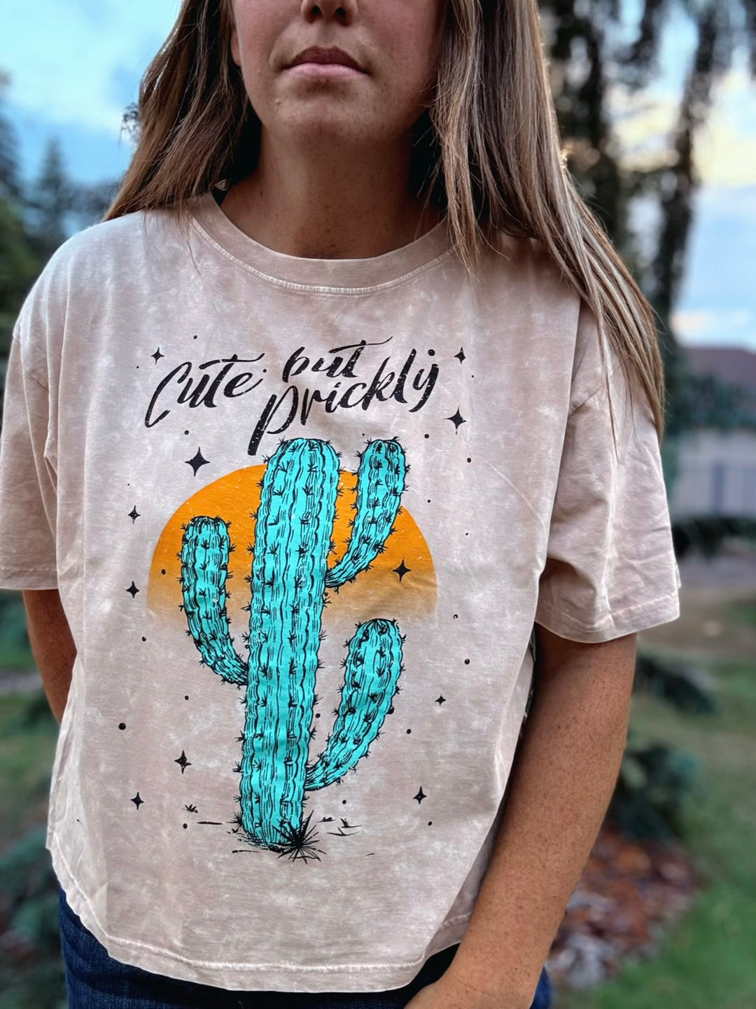 Prickly Cactus Long Crop Stone Large