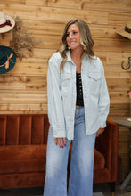Load image into Gallery viewer, Denim Stripe Shacket
