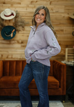 Load image into Gallery viewer, Purple Ariat Half-Zip Hoodie
