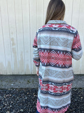 Load image into Gallery viewer, Ivory Aztec Button Coat
