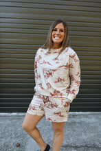 Load image into Gallery viewer, Western Lounge Short Set
