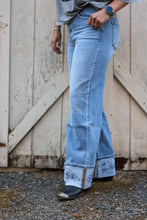 Load image into Gallery viewer, Rowdy Rose Cuff Jeans
